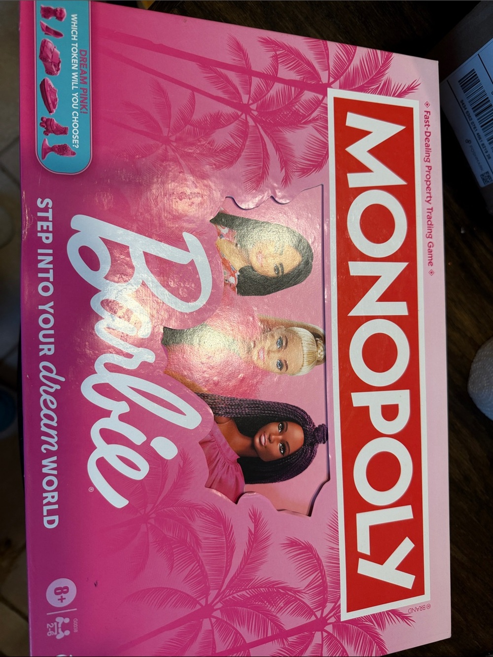 Hasbro Monopoly Barbie Pink Board Game
